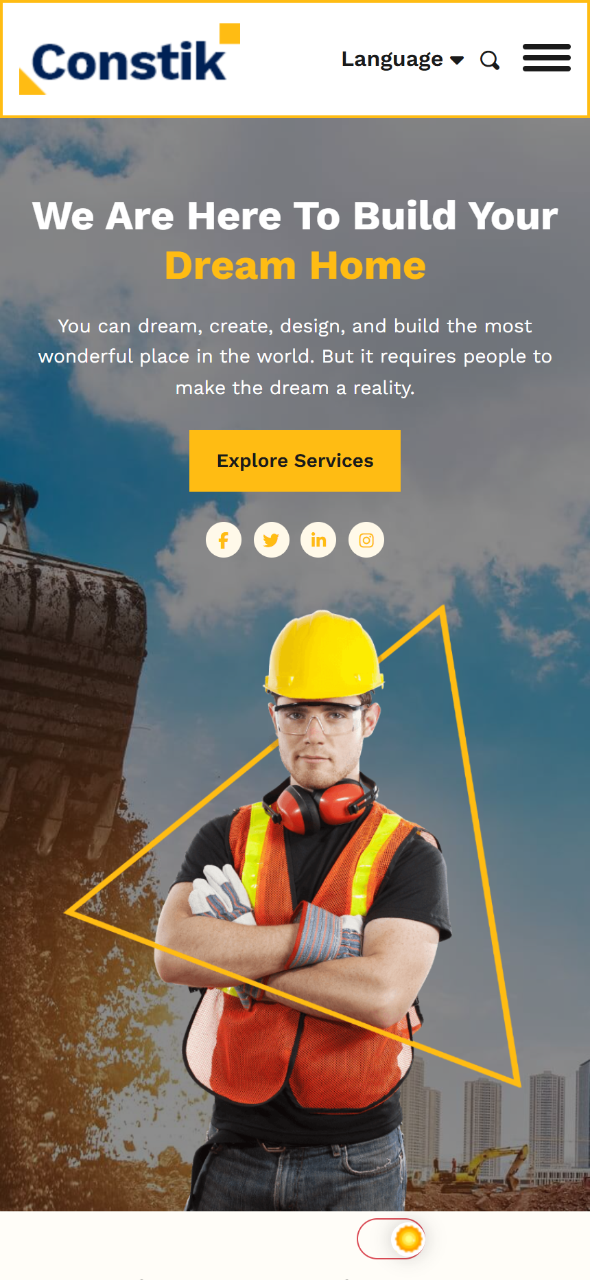 Portofolio Desain Arsitektur & Real Estate Komersial - Tampilan Mobile