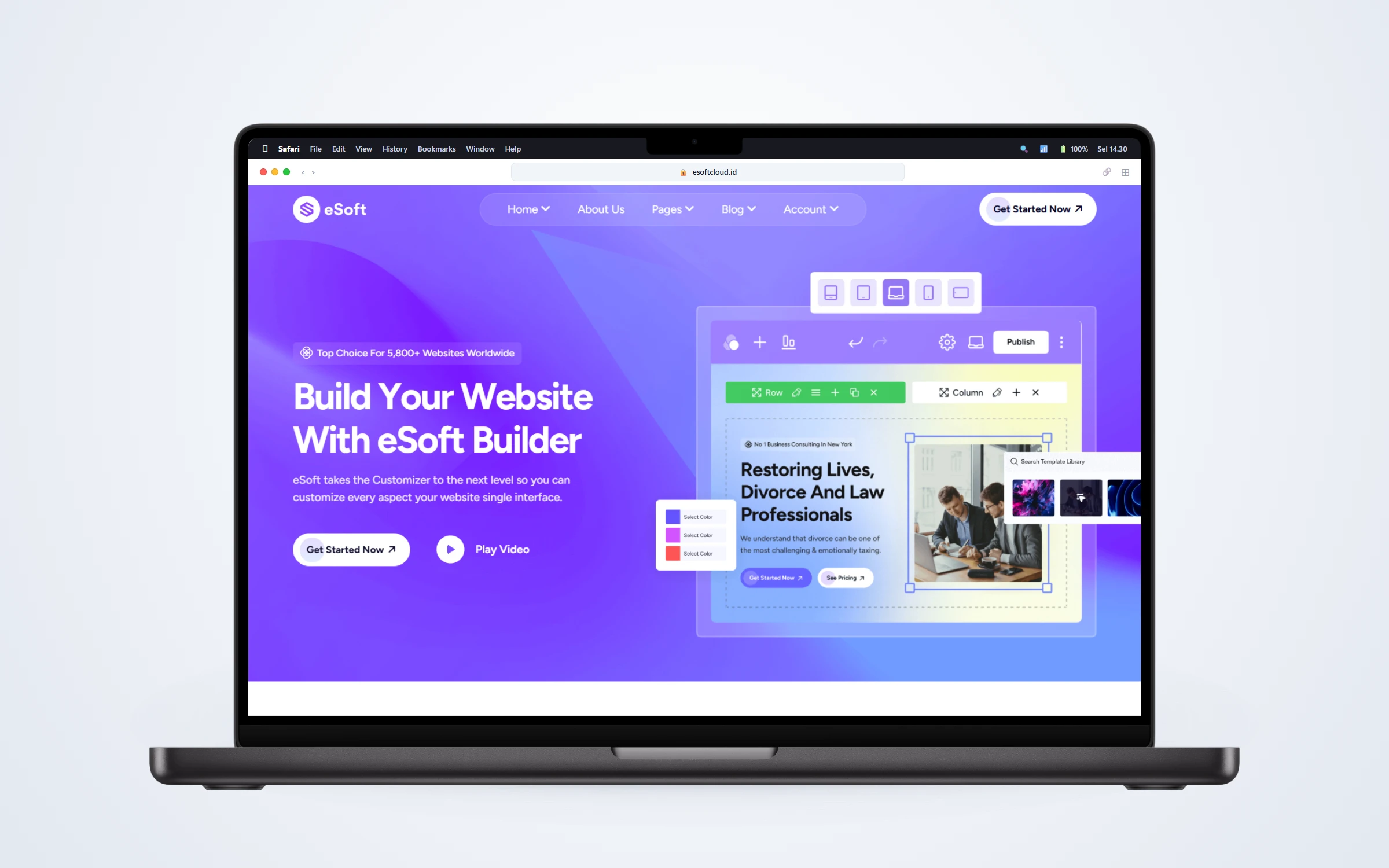 High-Converting Landing Page Aplikasi Bisnis Cloud (SaaS)