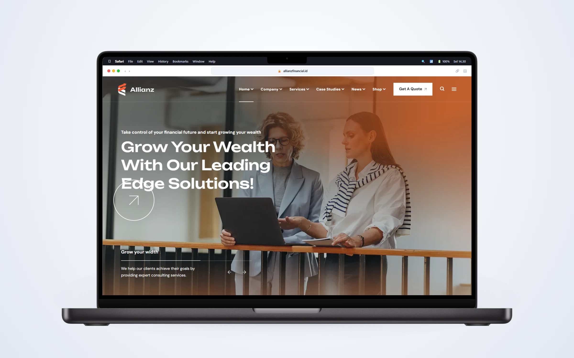 Website Kantor Perencana Keuangan & Investasi Bisnis